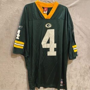 Brett Favre Jersey Men’s 2X Green #4 Green Bay Packers NFL Reebok